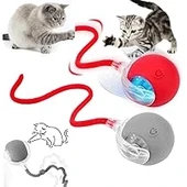 Kedi Oyuncağı Topu Kuyruklu Otomatik Yuvarlanan Top thumbnail 1