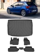 Sahler Volkswagen Polo 2023 ve Sonrası Lıfe/Style 2023 Sonrası 4.5D Paspas 3D Rizline Üst Bagaj Havuzu thumbnail 1