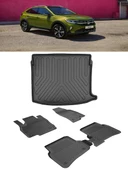 Sahler Taigo 2022 ve Sonrası 4.5D Sahler Paspas 3D Rİzline ÜSt Bagaj Havuzu Set thumbnail 1