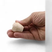 Merkür Düğme Kulp 10 ADET Açık Ceviz Renk Mobilya Mutfak Dolap Dolabı Çekmece Kulpu Kulbu Plastik thumbnail 4