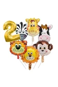 MSDA Safari Fiğürlü 2 Yaş Balon Seti - 1