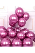 MSDA 12INC Büyük Boy Aynalı Krom Balon Yüksek Kalite 10 Adet - 2