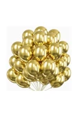 MSDA 15 Adet Metalik Gold Balon - Doğum Günü Konsepti - Parti Malzemeleri - Bride To Be Malzemeleri - 3