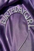 MSDA Gümüş Renk Metal Taşlı Birthday Girl Yazılı Doğum Günü Parti Tacı - 1