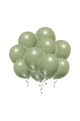 MSDA 15 Adet Küf Yeşili Balon - Doğum Günü Konsepti - Parti Malzemeleri - Bride To Be Malzemeleri - 1