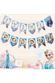 MSDA Frozen Elsa Anna Karlar Kraliçesi Karlar Ülkesi 5 Yaş Doğum Günü Konsepti Süsleme Seti - 4
