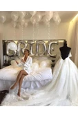MSDA Bride Yazılı Büyük Boy Her Harf 76 Cm Folyo Balon Gümüş Renkli Gri Renginde Bekarlığa Veda Partisi - 4