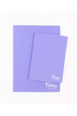 Colors A5 40 Yaprak KARELİ Karton Kapak Mor thumbnail 5