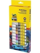 NOVA COLOR TÜP AKRİLİK BOYA 12 RENK 12ML - 1
