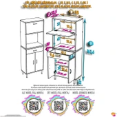 Modilayn VİO (55x163,4x32,5 cm) Çekmeceli, Kapaklı, Ekmeklikli. Mini/Midi Mikrodalga Mutfak Dolabı - 4