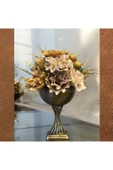 MSDA  Luxury Gold Çiçekli Vazo  Olimpik Aranjman Gold - 2