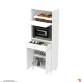 Modilayn VİO (55x163,4x32,5 cm) Çekmeceli, Kapaklı, Ekmeklikli. Mini/Midi Mikrodalga Mutfak Dolabı - 7