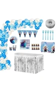 MSDA Frozen & Elsa Lüks Doğum Günü Parti Seti 16 Kişilik - 1