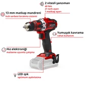 Einhell TE-CD 18/40 Li 2x2.5 Ah Starter Kit Akülü Vidalama Makinesi thumbnail 3