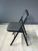 Buse Çalışma Masası Ofis Bilgisayar Masası + Katlanır Sandalyeli 103 cm Metal Siyah Ayak thumbnail 6