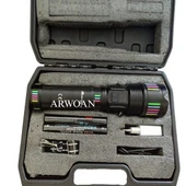 ARWOAN Şarjlı LED El Feneri Seti Zoomlu, Güçlü, Taşınabilir, USB Şarjlı, 5 Modlu Profesyonel El Feneri - 1