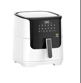 WIAMI 7 Litre Sıcak Hava Fritözü Camlı Airfryer Beyaz - 5