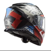 LS2 STORM 2 SPRINTER MAT SİYAH-KIRMIZI-TIT. XL thumbnail 2