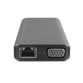 Hytech HY-USBC32 4K-2K Ultra HD Gri Metal 5x USB2.0-USB3.0 100M RJ45 PD, TypeC Data, ö - 2