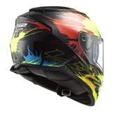 LS2 STORM 2 DROP SİYAH-SARI-KIRMIZI KASK L thumbnail 2