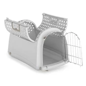 Imac Lınus Cabrıo Üstü Açılır Evcil Hayvan Taşıma Çantası Gri 52,5x32x34,5cm thumbnail 1