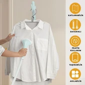 Beylini Buharlı Dikey Ütü Matı 5 Katman Asılabilir Yanmaz Çift Taraflı Dayanıklı Keçeli Buharlı Ütü Bezi Gri 50x80 CM - 6