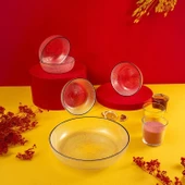 Fecra Loren 5'li Çerez Sunum Seti Siyah - 4