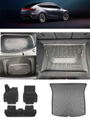 Rİzline Tesla Model Y Juniper 2025 ve Sonrası 3D Havuzlu Paspas ve 3D Tüm Bagajlar Set thumbnail 1