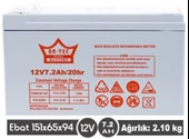 12 V 7,2 AHM KURU AKÜ - 1