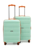 Artemis Polipropilen&Kırılmaz 2'li Valiz Seti Büyük&Orta - Su Yeşili thumbnail 1