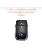 Toyota Corolla Cross Hilüx Yaris Cross Anahtar Kılıf 2 Tuş Model Logo Yeri Önde Olan Model Uygun thumbnail 2