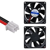 Powermaster PM-23508 Fırçasız DC Fan 80X80x25mm 12 Volt 2 Pin - 1