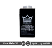 6 V 2,3 AHM KURU AKÜ - 1