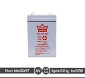 6 V 2,8 AHM KURU AKÜ - 1