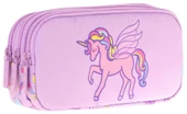 Kaukko Kids Üç Bölmeli Lila, Unicorn, Kız Çocuk Okul Kalemliği - L8221 thumbnail 1