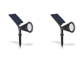 2 Adet 7 Watt Solar Güneş Enerjili Kazıklı Çim Armatür Amber RGB Ct-7310  D19  (2 adet) - 1