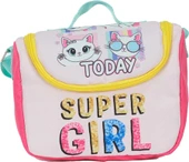 Pippa Kız Çocuk Üç Gözlü Pembe/Sarı İlkokul Üçlü Okul Çanta Seti - Super Girl - PPSET5220 thumbnail 3