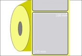 120x100 BARKOD ETİKETİ 1 RULODA 400 SARIM EKO TERMAL - 2