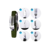 Kamp Çakısı Haki 6 Parçalı Marka:Alaska Ürün Kodu: C-003 12 CM thumbnail 4