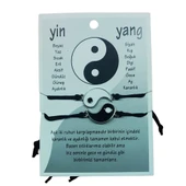 Ying Yang Bileklik Seti Çift Bilekliği Sevgili Bilekliği 2li Arkadaşlık Bilekliği - 1