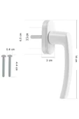 Pvc Pimapen Pencere Kolu Balkon Sürme Kapı Kolu PLASTİK 2 Adet - 5