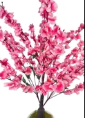 Yapay Ağaç Pembe Bahardalı Ağacı Beyaz Küre Saksıda 100cm Japon Kiraz Çiçeği thumbnail 4