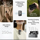 DJI Mic 2 (2 TX + 1 RX) Kablosuz Mikrofon Seti Kiti - 7