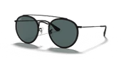 Ray-Ban Round 3647N 002/R5 Black-Blue/Grey Güneş Gözlüğü - 1