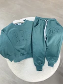 Baskılı Çocuk Eşofman Takımı – Yeşil - 2