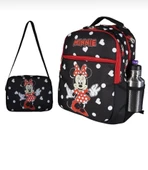 Okul Çantası 2'li Set Mickey Mouse Desenli Yüksek Kaliteli Okul Çantası - 1