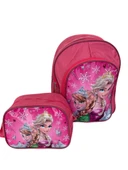 İlk Okul Çantası 2'li Seti Erkek Çocuk Ilkokul Çantası Frozen Elsa Desenli - 1