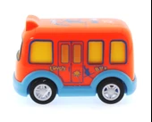 Çek Bırak Mini Sevimli Turuncu Otobüs - 2