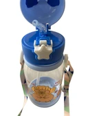 Geyikli Matara Pipetli Suluk Çocuklar İçin Su Matarası BPA İçermez Askılı - 5