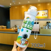 Astronot 700ML Su Matarası Su Şişesi Suluk Bpa Içermez Suluk (sticker Hediyeli) - 2